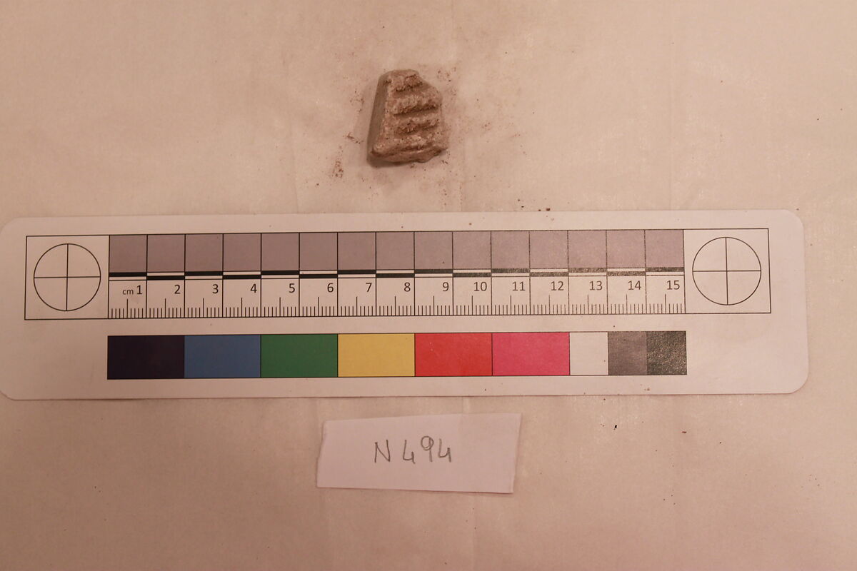 Stucco Fragment, Stucco; carved 