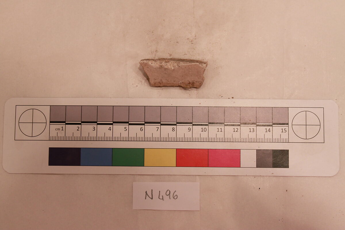 Stucco Fragment, Stucco; carved, painted