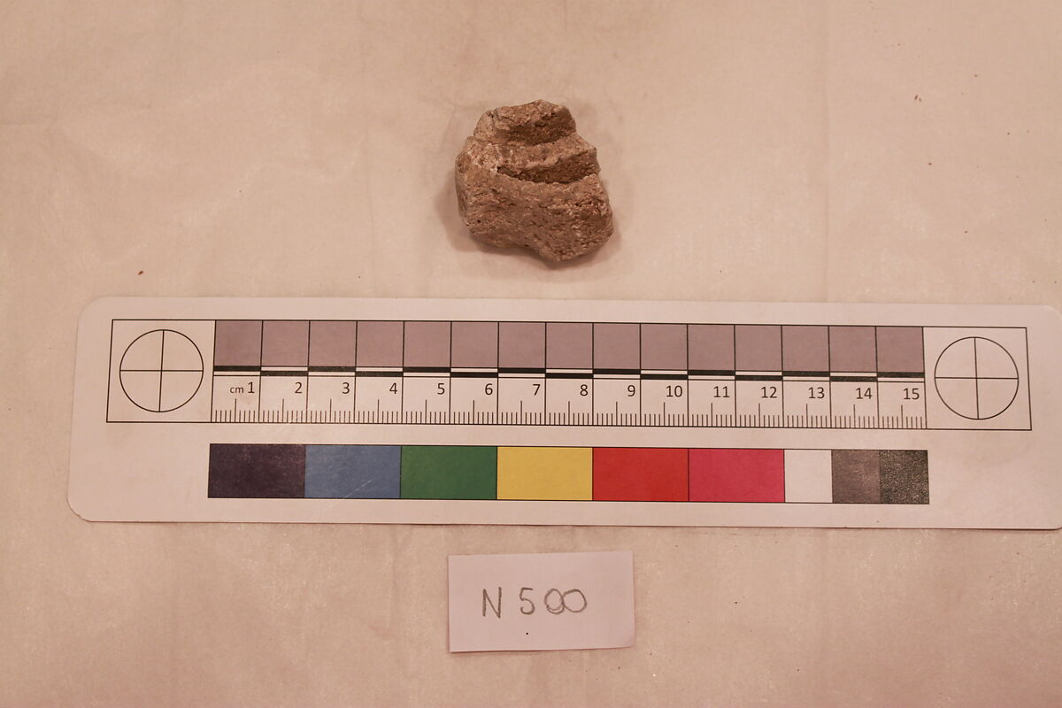 Stucco Fragment, Stucco; carved 