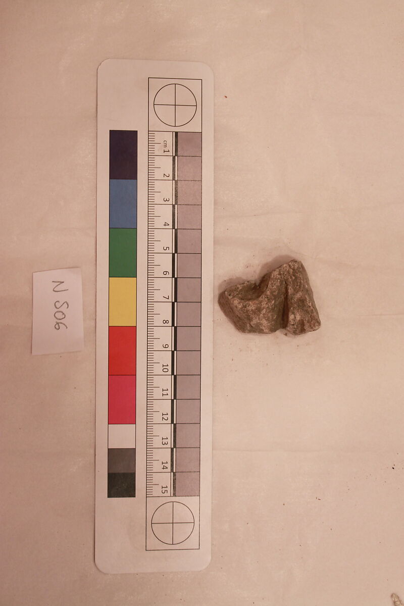 Stucco Fragment, Stucco; carved 