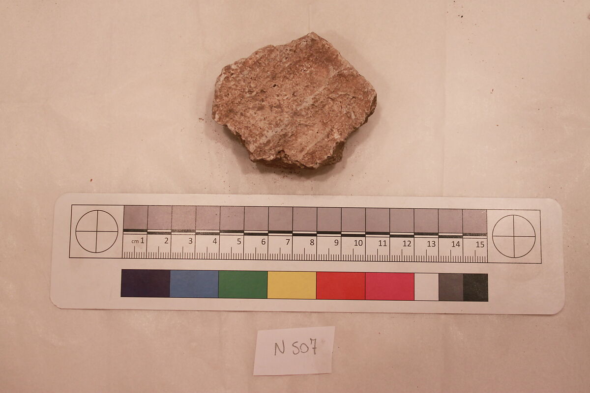Stucco Fragment, Stucco; carved