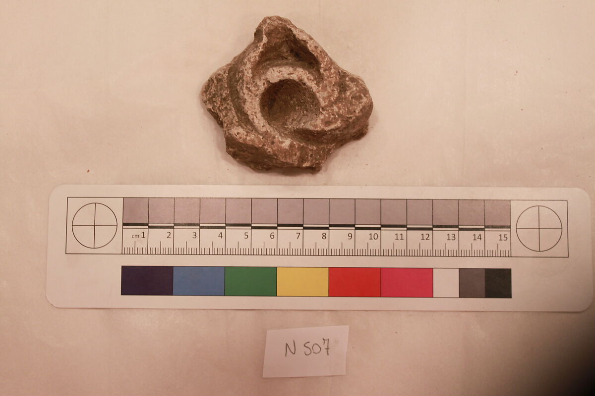 Stucco Fragment, Stucco; carved