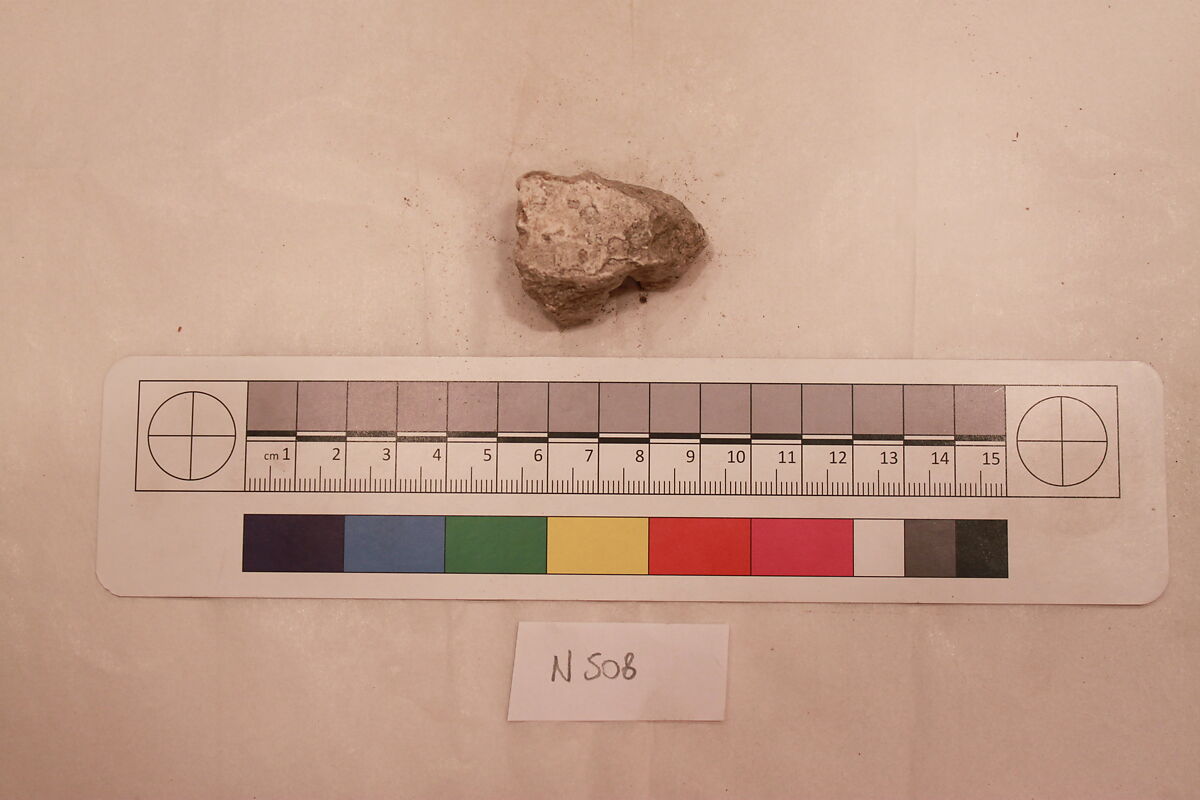 Stucco Fragment, Stucco; carved