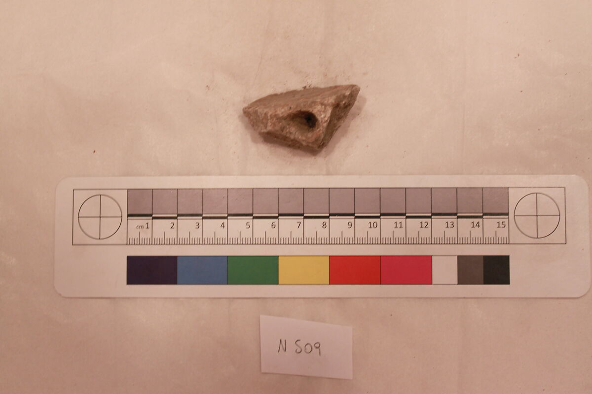 Stucco Fragment, Stucco; carved 