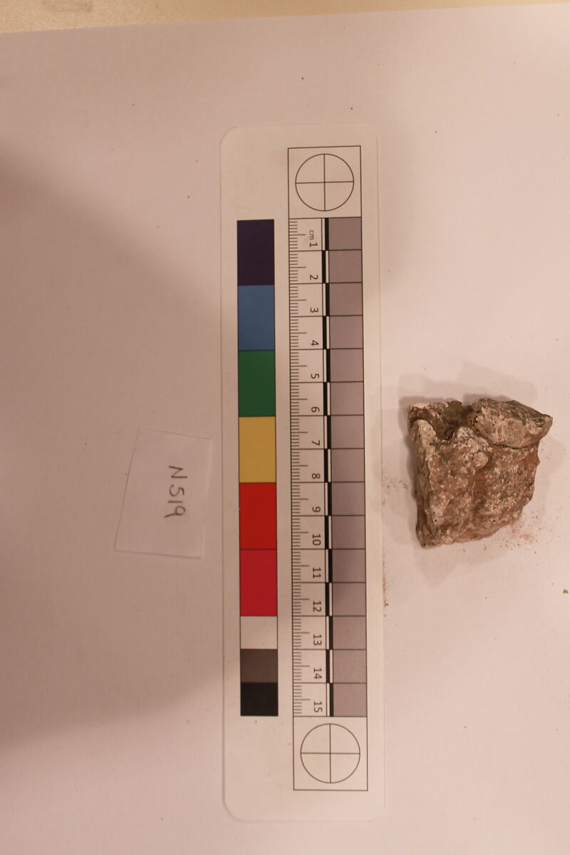 Stucco Fragment, Stucco; carved