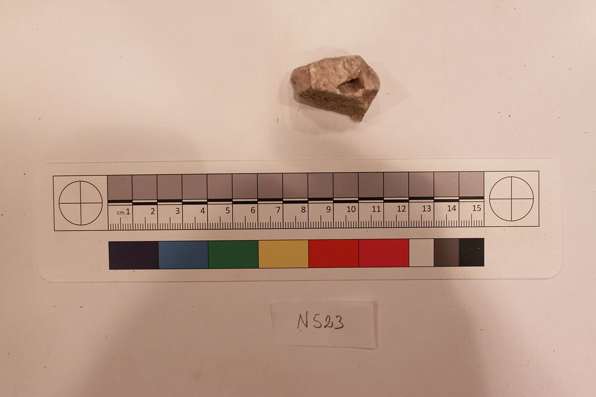 Stucco Fragment, Stucco; carved 
