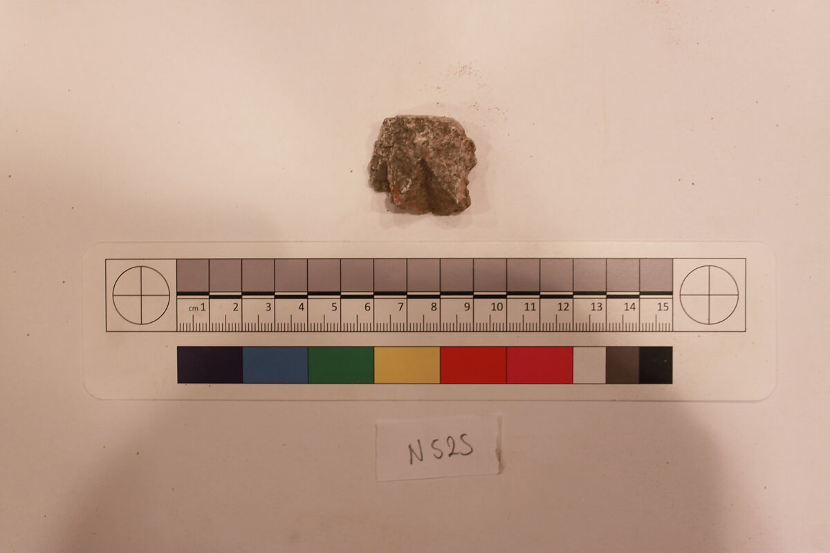 Stucco Fragment, Stucco; carved, painted