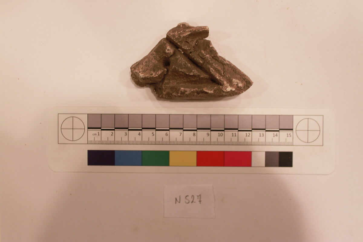 Stucco Fragment, Stucco; carved 