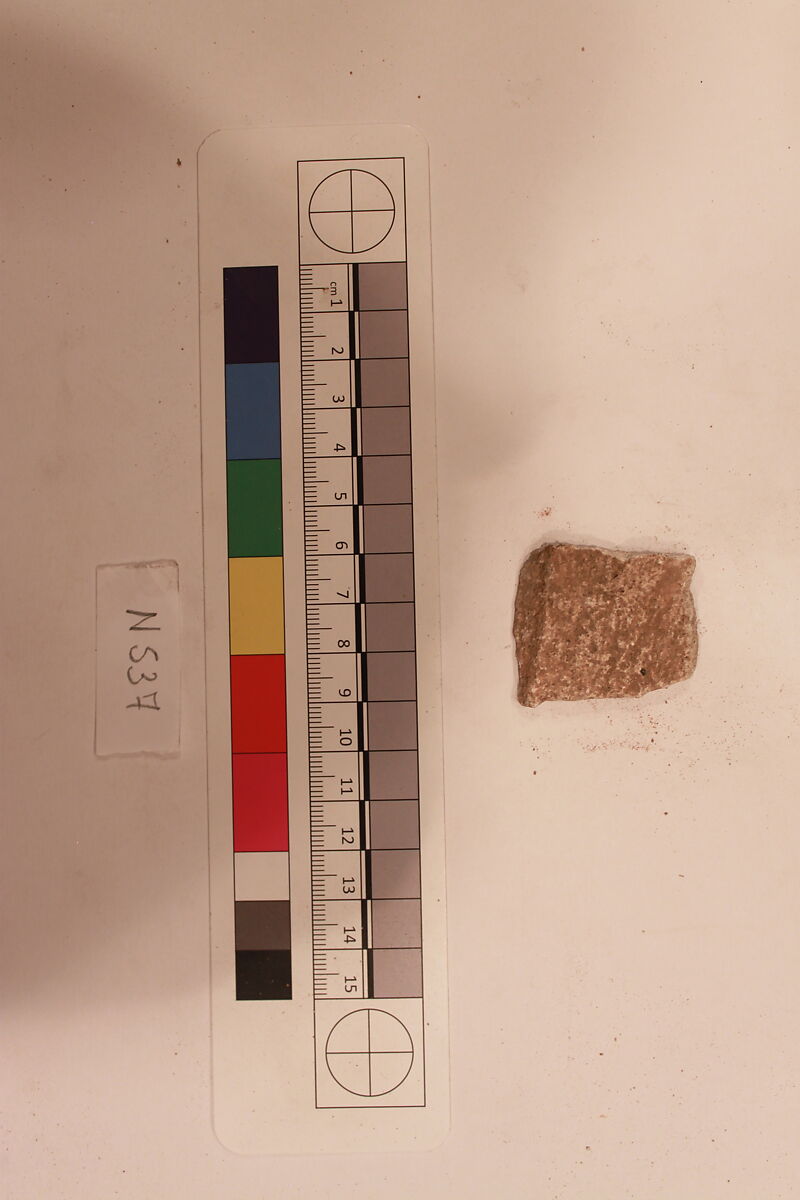 Stucco Fragment, Stucco; carved, painted