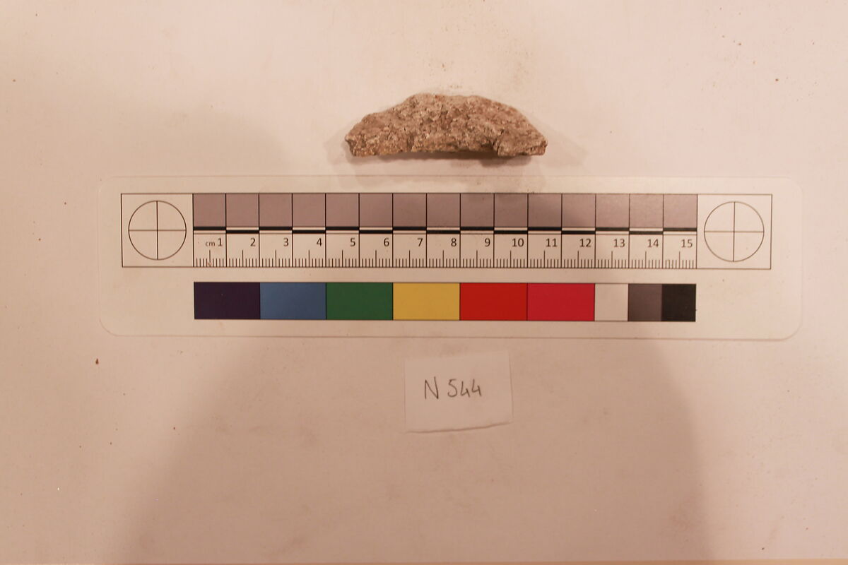 Stucco Fragment, Stucco; carved 