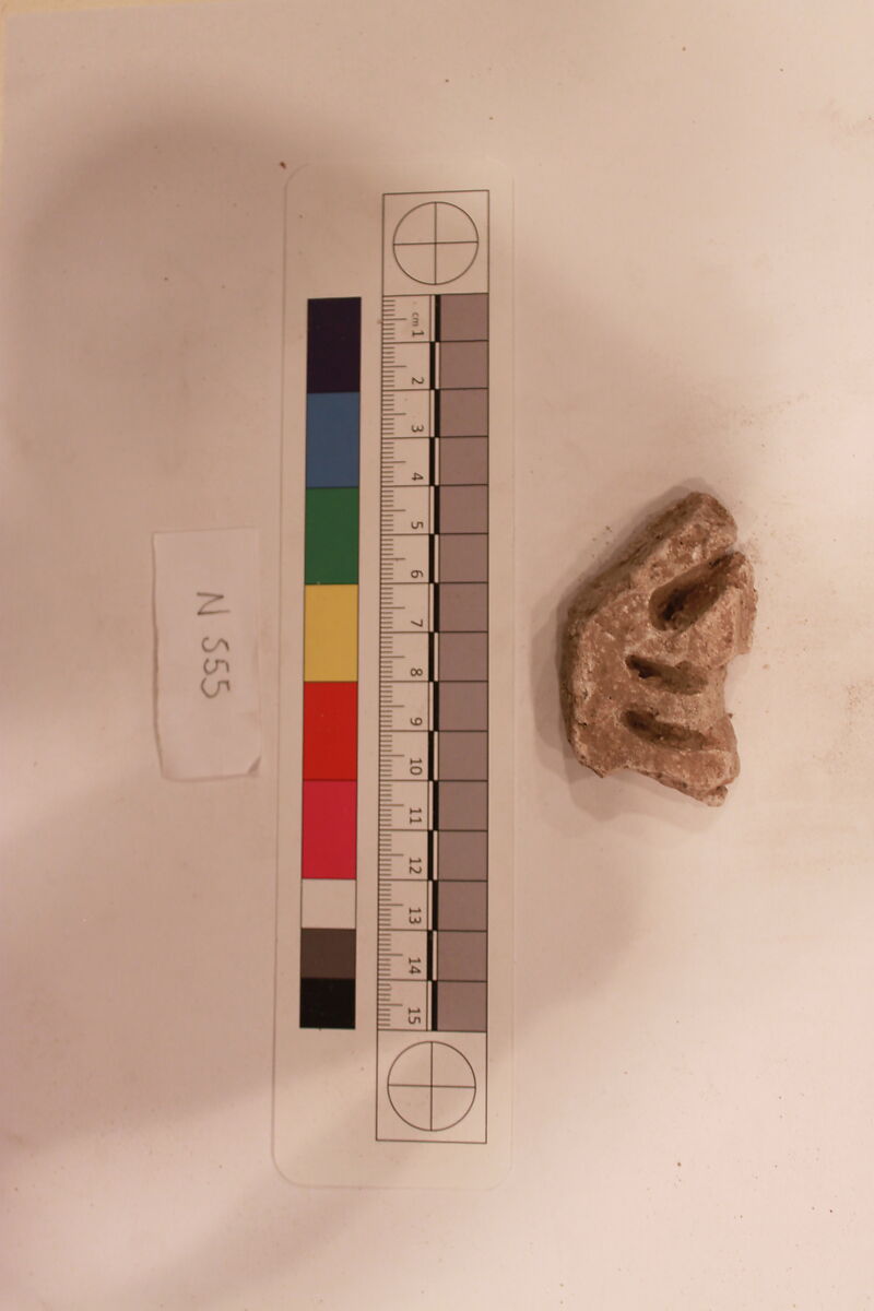 Stucco Fragment, Stucco; carved