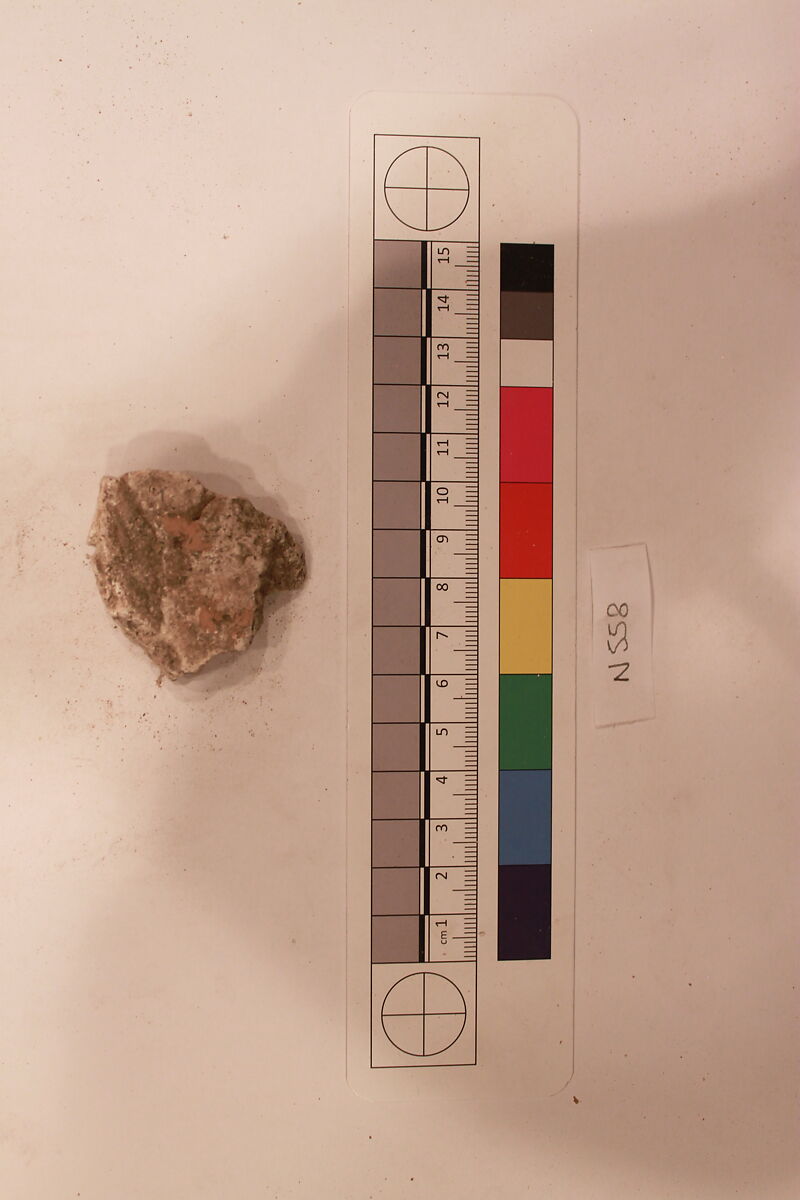Stucco Fragment, Stucco; carved