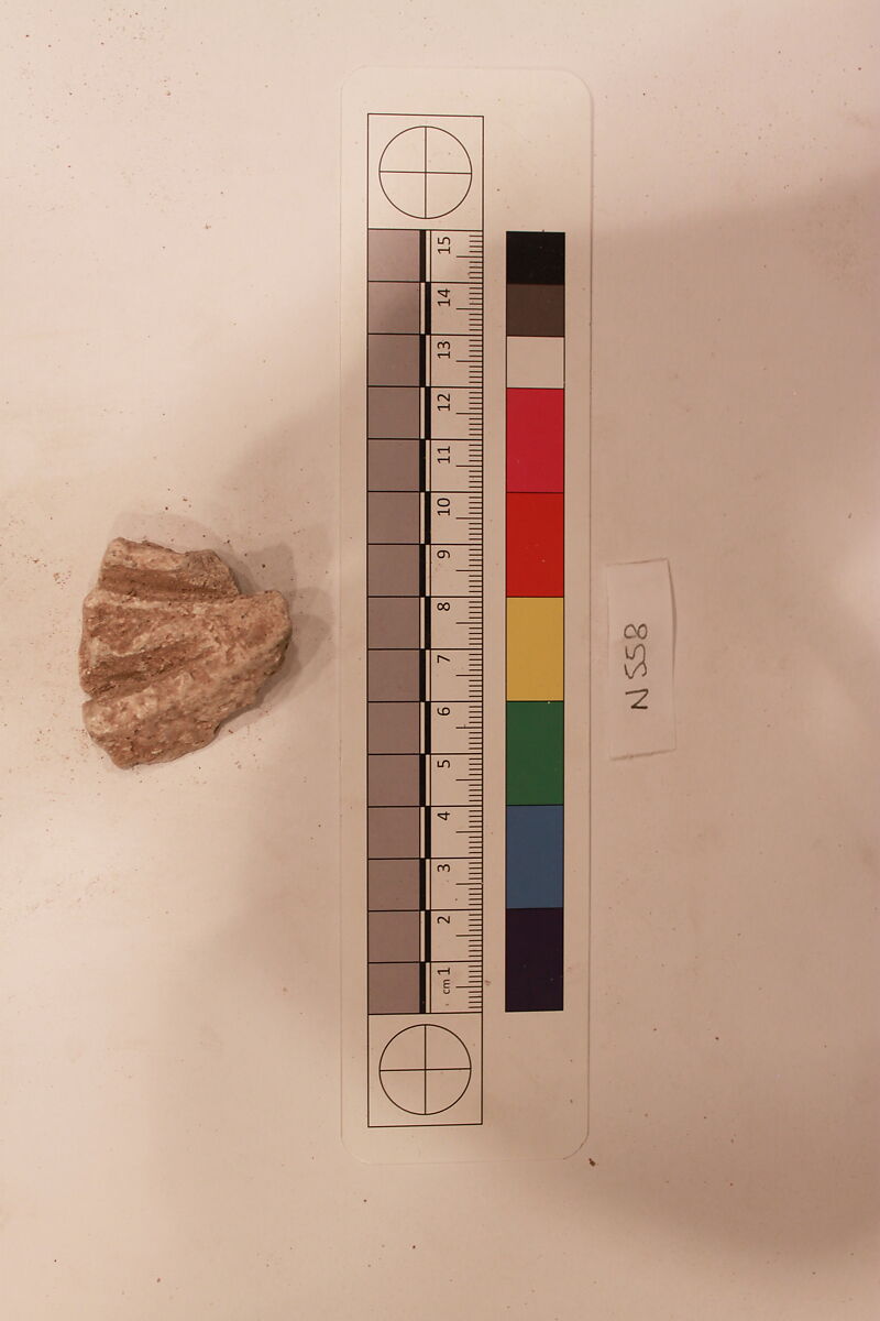 Stucco Fragment, Stucco; carved 