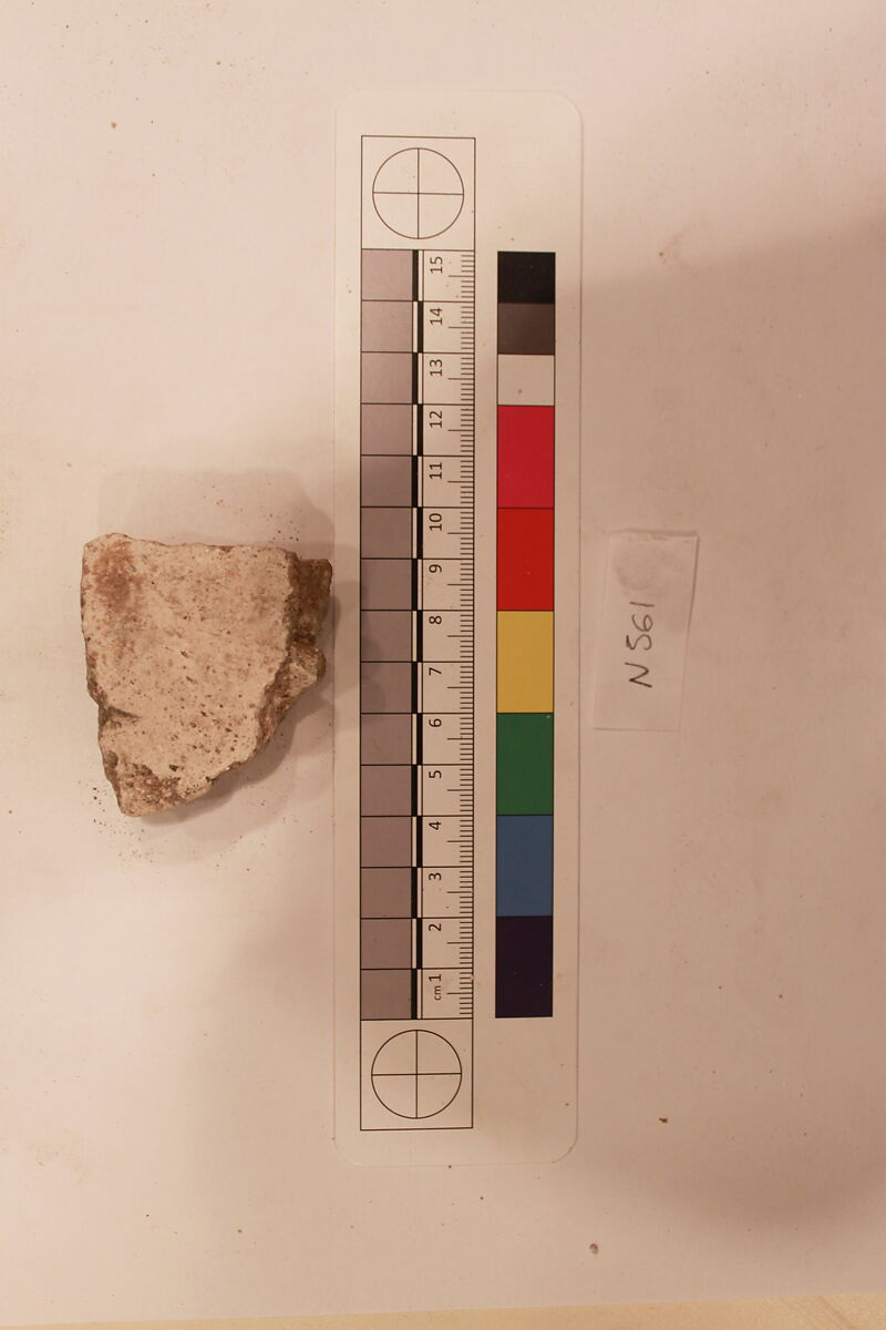 Stucco Fragment, Stucco; carved