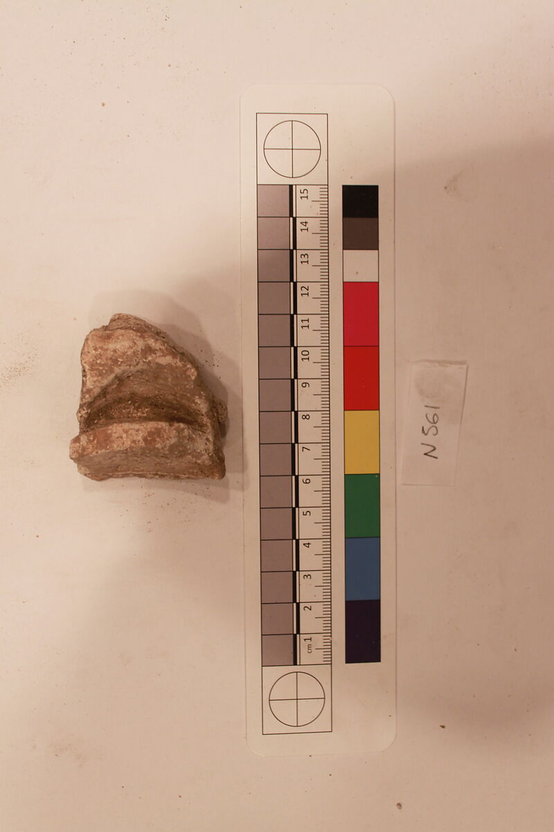 Stucco Fragment, Stucco; carved 