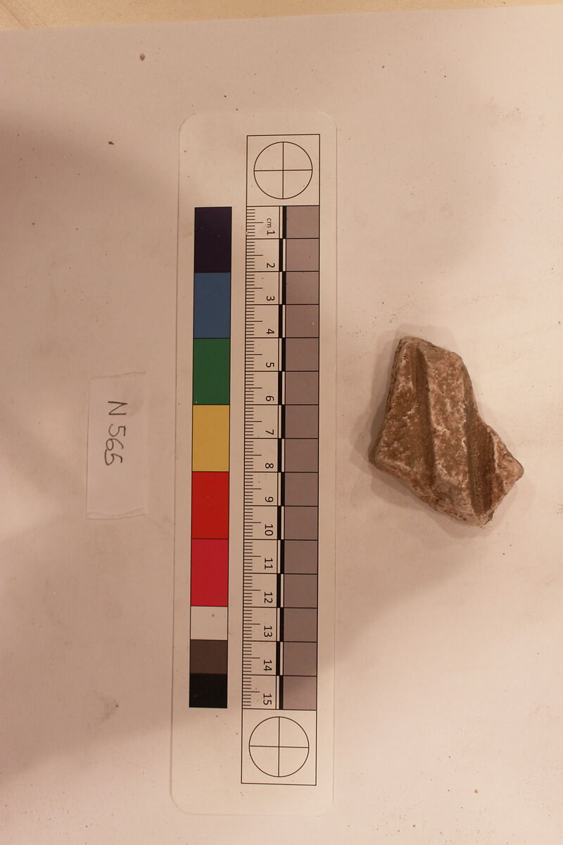 Stucco Fragment, Stucco; carved 