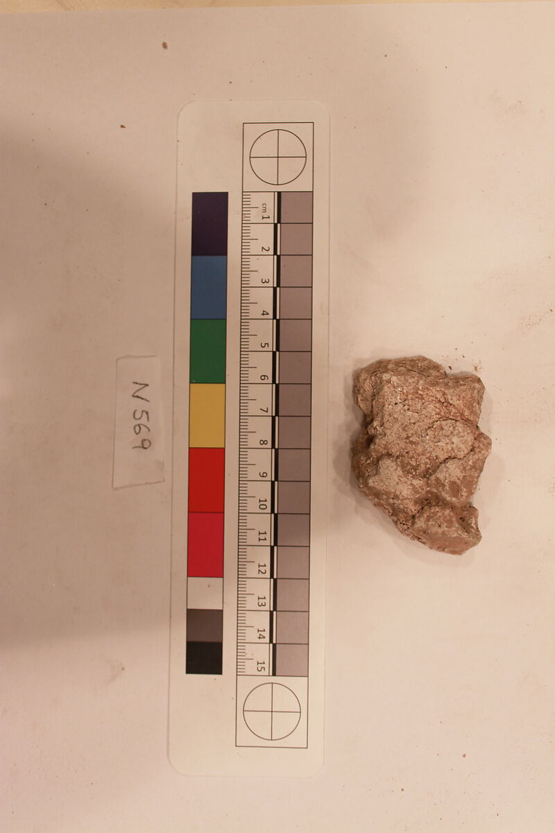 Stucco Fragment, Stucco; carved, painted?