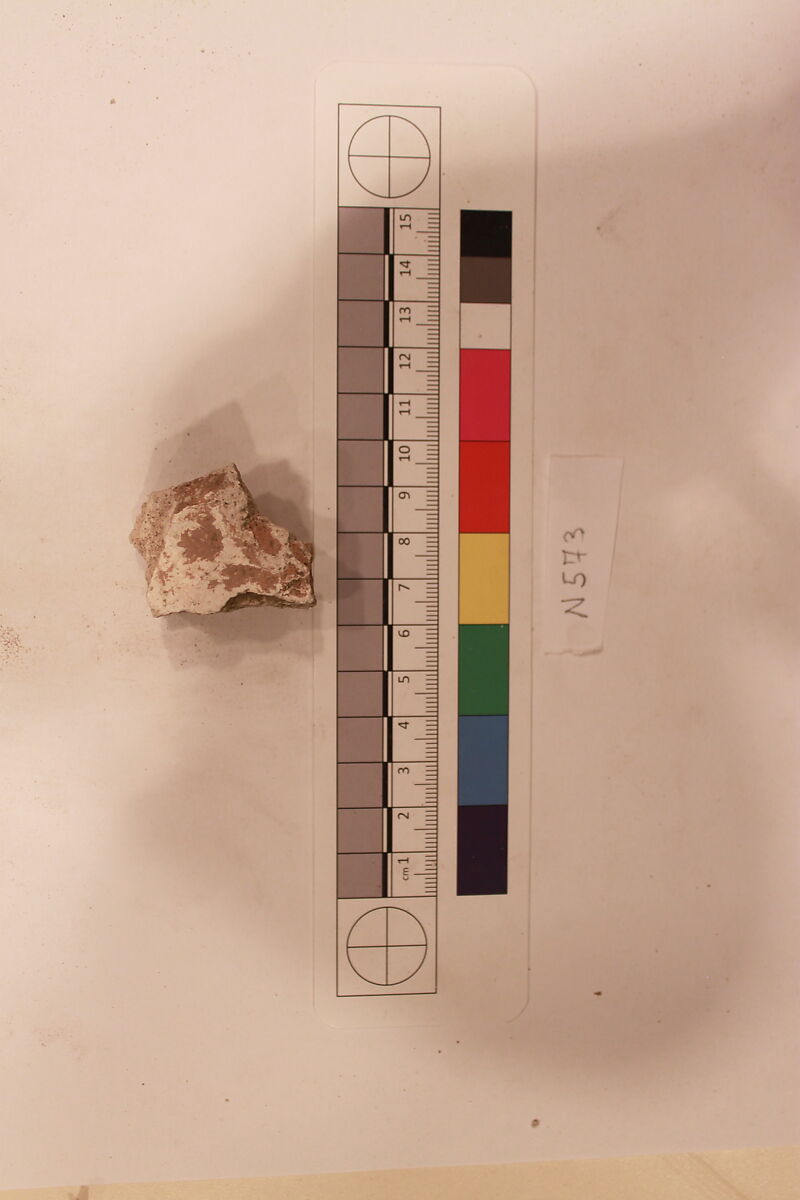 Stucco Fragment, Stucco; carved, painted?