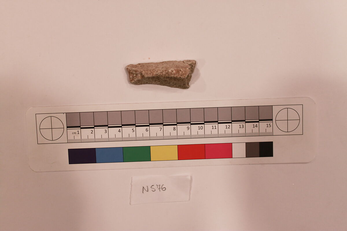 Stucco Fragment, Stucco; carved 