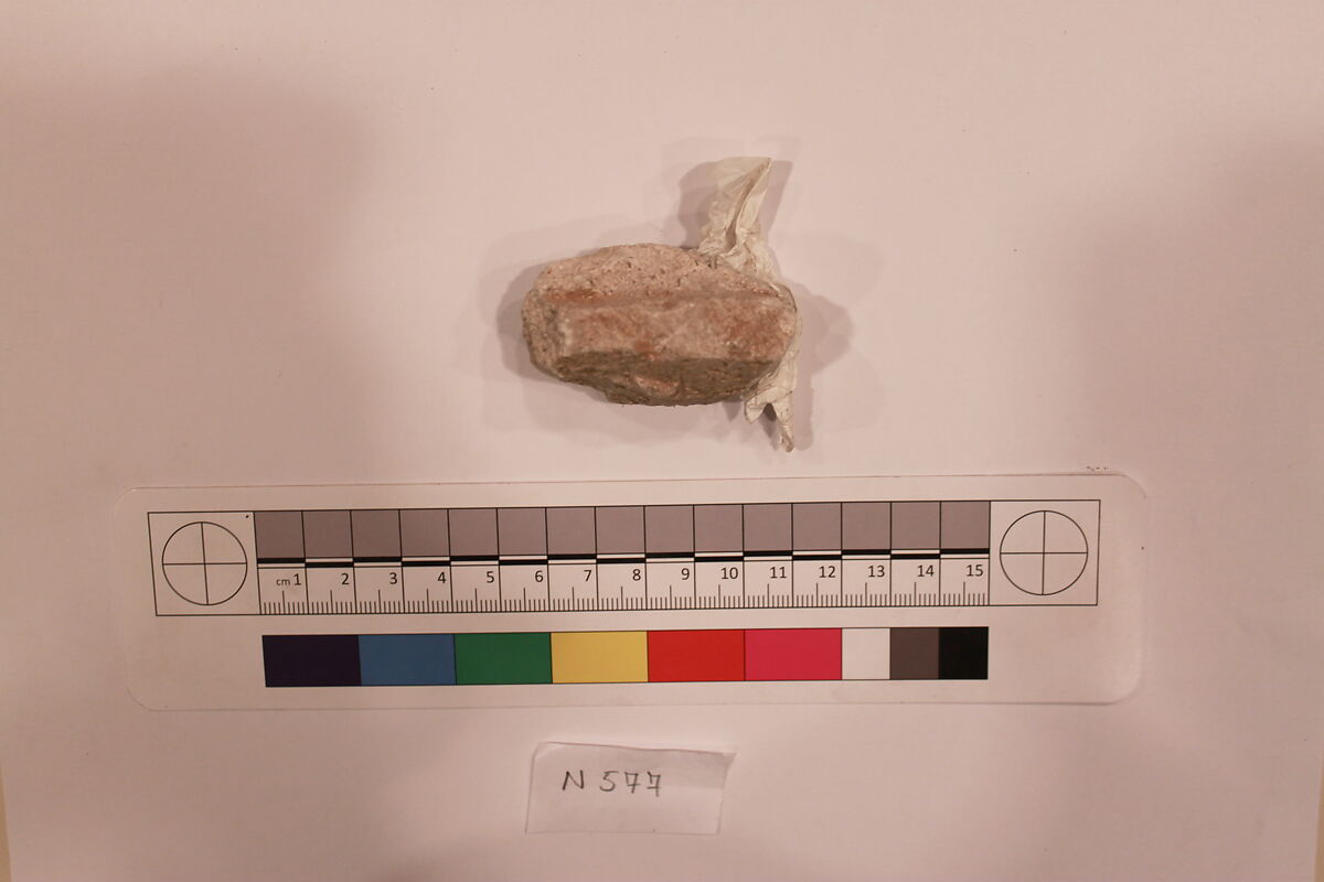 Stucco Fragment, Stucco; carved 