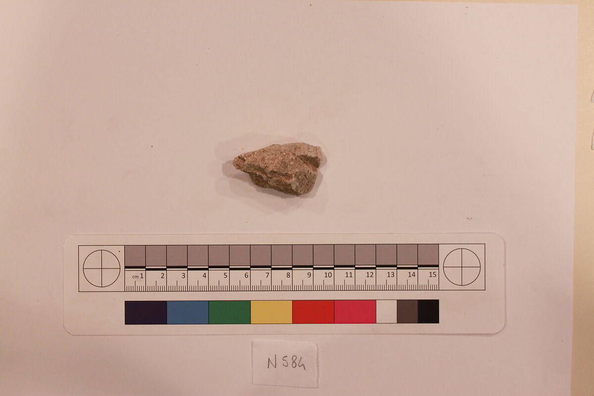 Stucco Fragment, Stucco; carved 