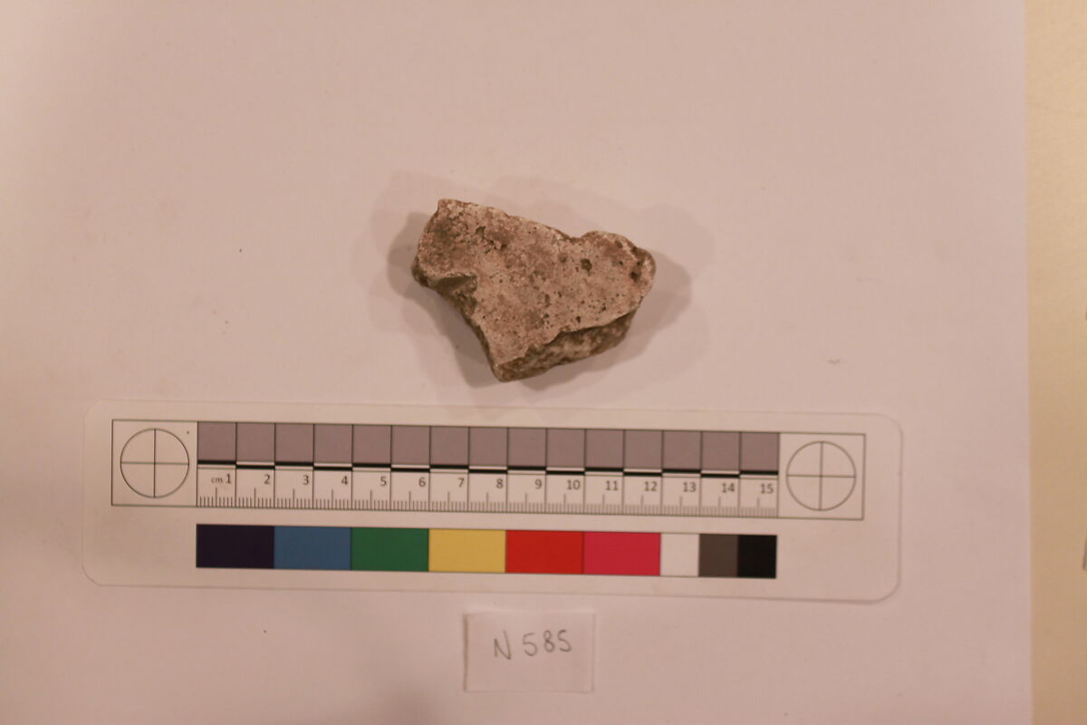 Stucco Fragment, Stucco; carved