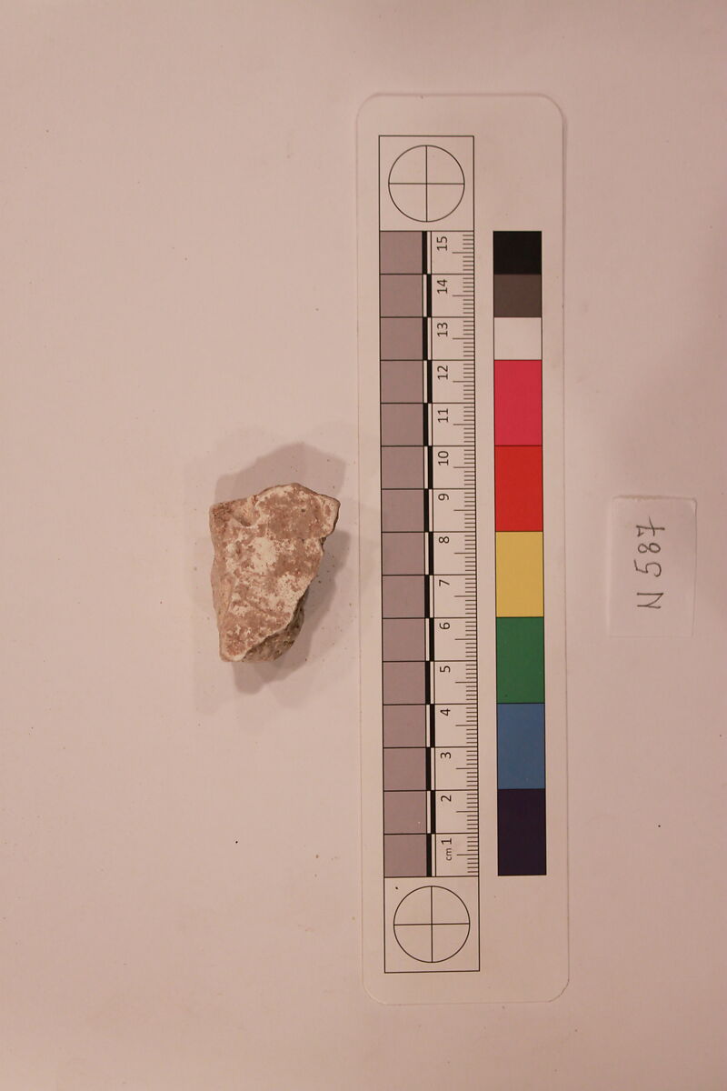 Stucco Fragment, Stucco; carved