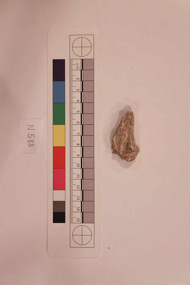 Stucco Fragment, Stucco; carved