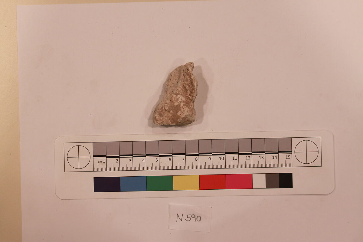 Stucco Fragment, Stucco; carved