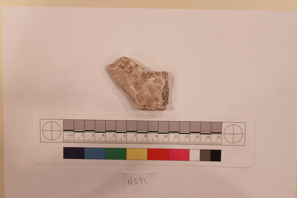 Stucco Fragment, Stucco; carved