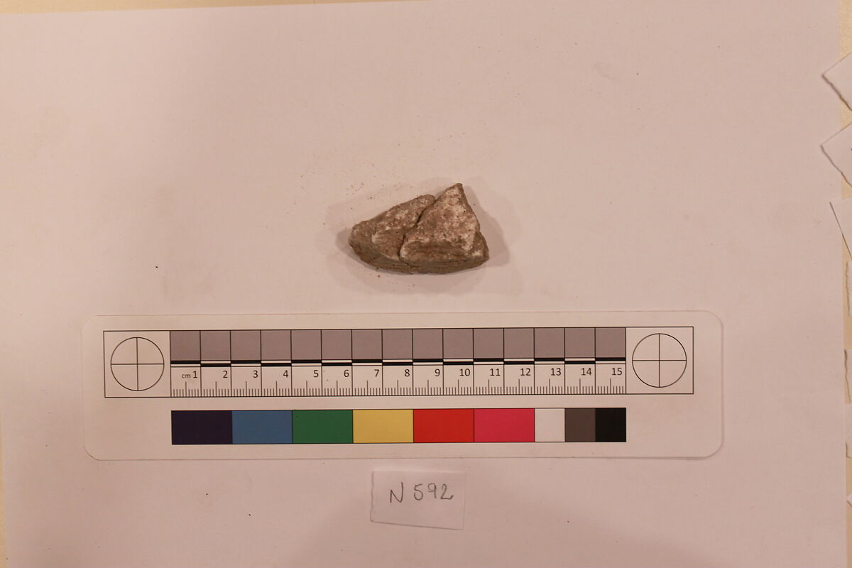 Stucco Fragment, Stucco; carved