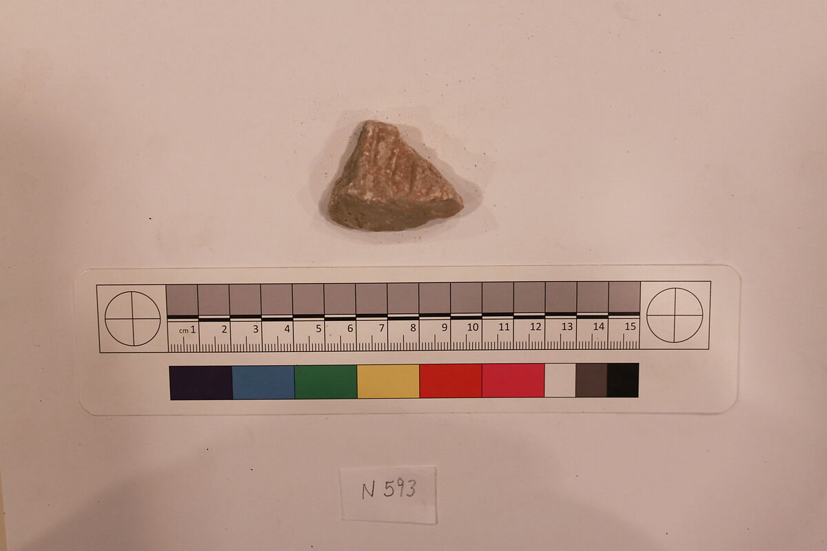 Stucco Fragment, Stucco; carved 