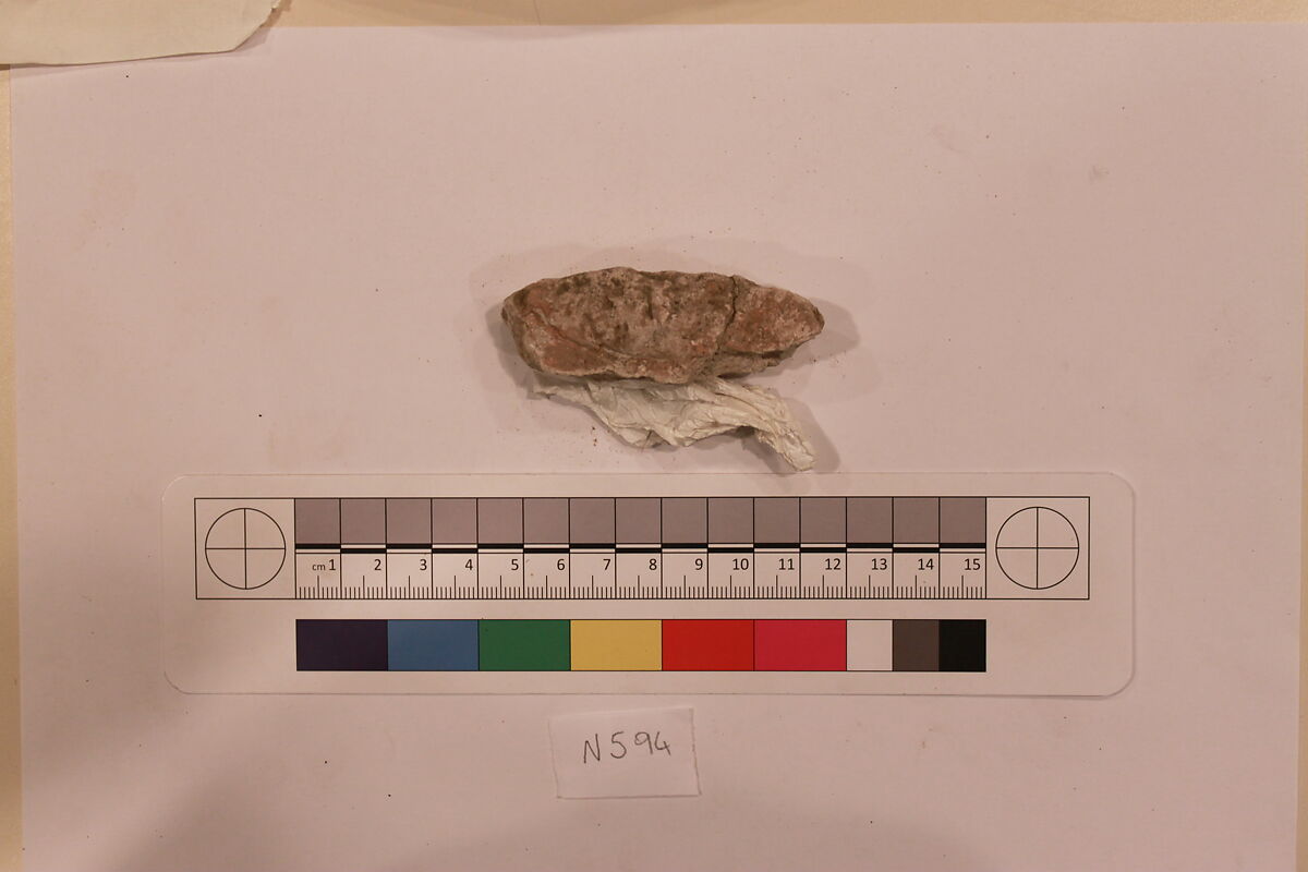 Stucco Fragment, Stucco; carved