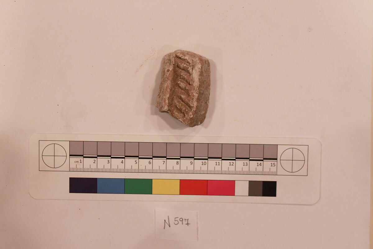 Stucco Fragment, Stucco; carved