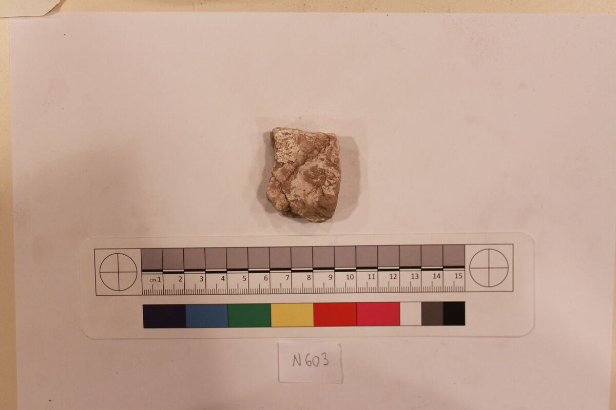 Stucco Fragment, Stucco; carved