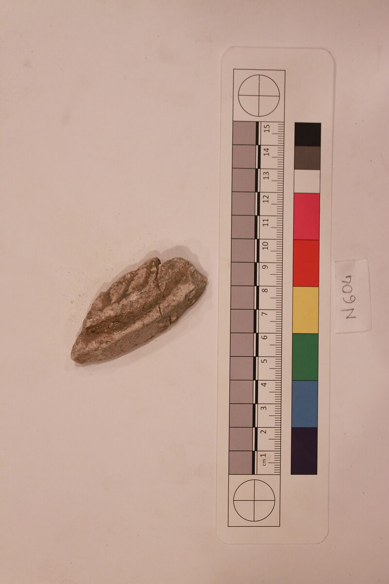 Stucco Fragment, Stucco; carved 