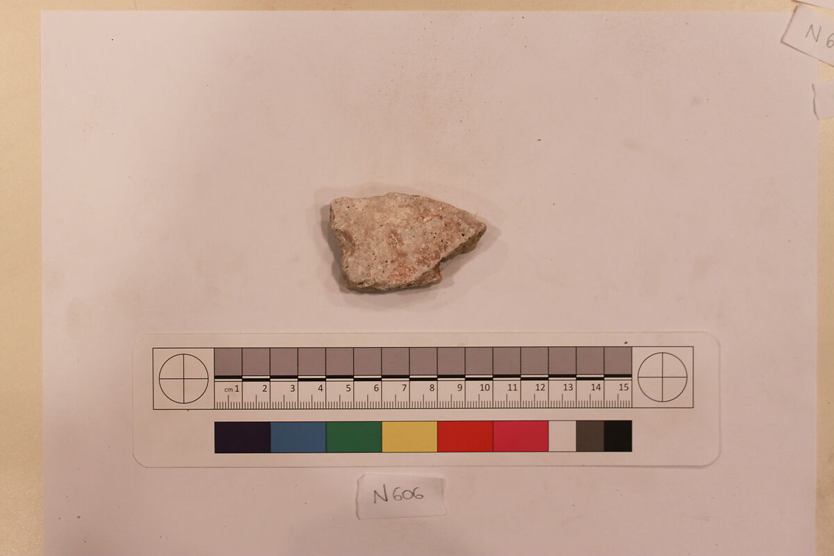 Stucco Fragment, Stucco; carved