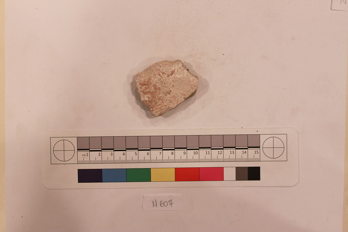 Stucco Fragment, Stucco; carved