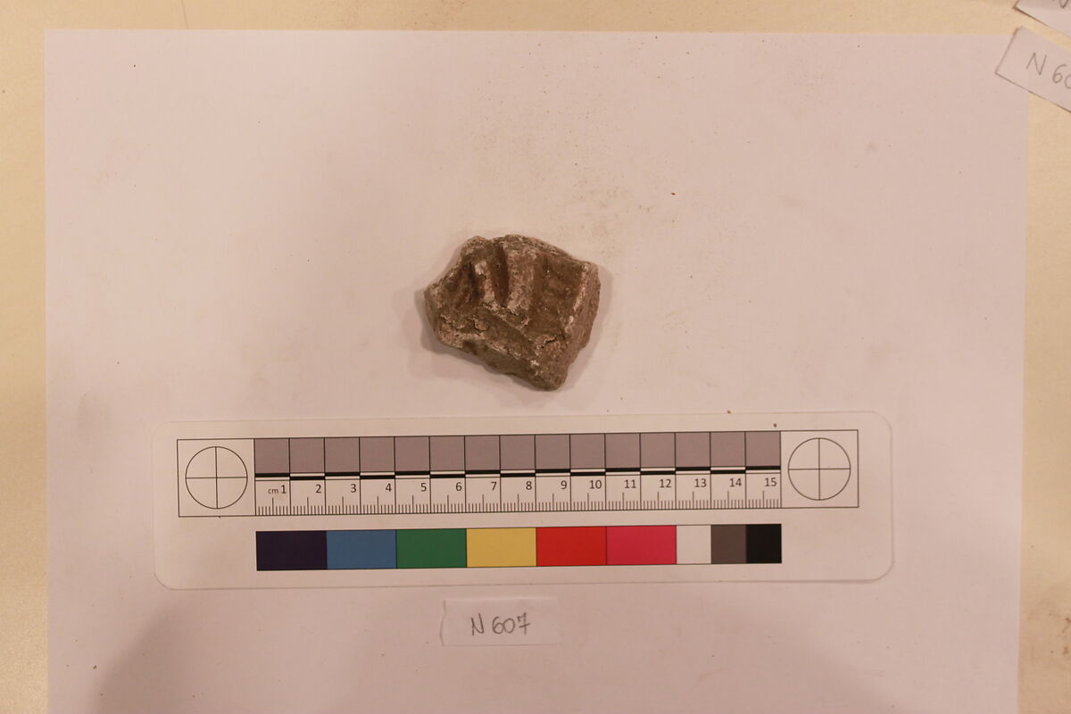 Stucco Fragment, Stucco; carved
