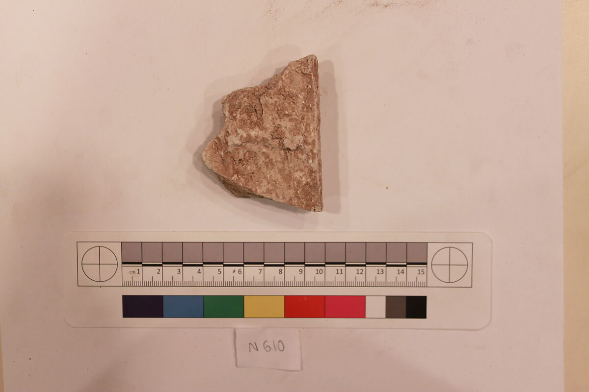 Stucco Fragment, Stucco; carved