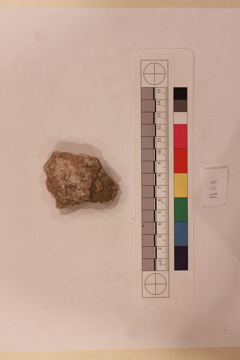 Stucco Fragment, Stucco; carved