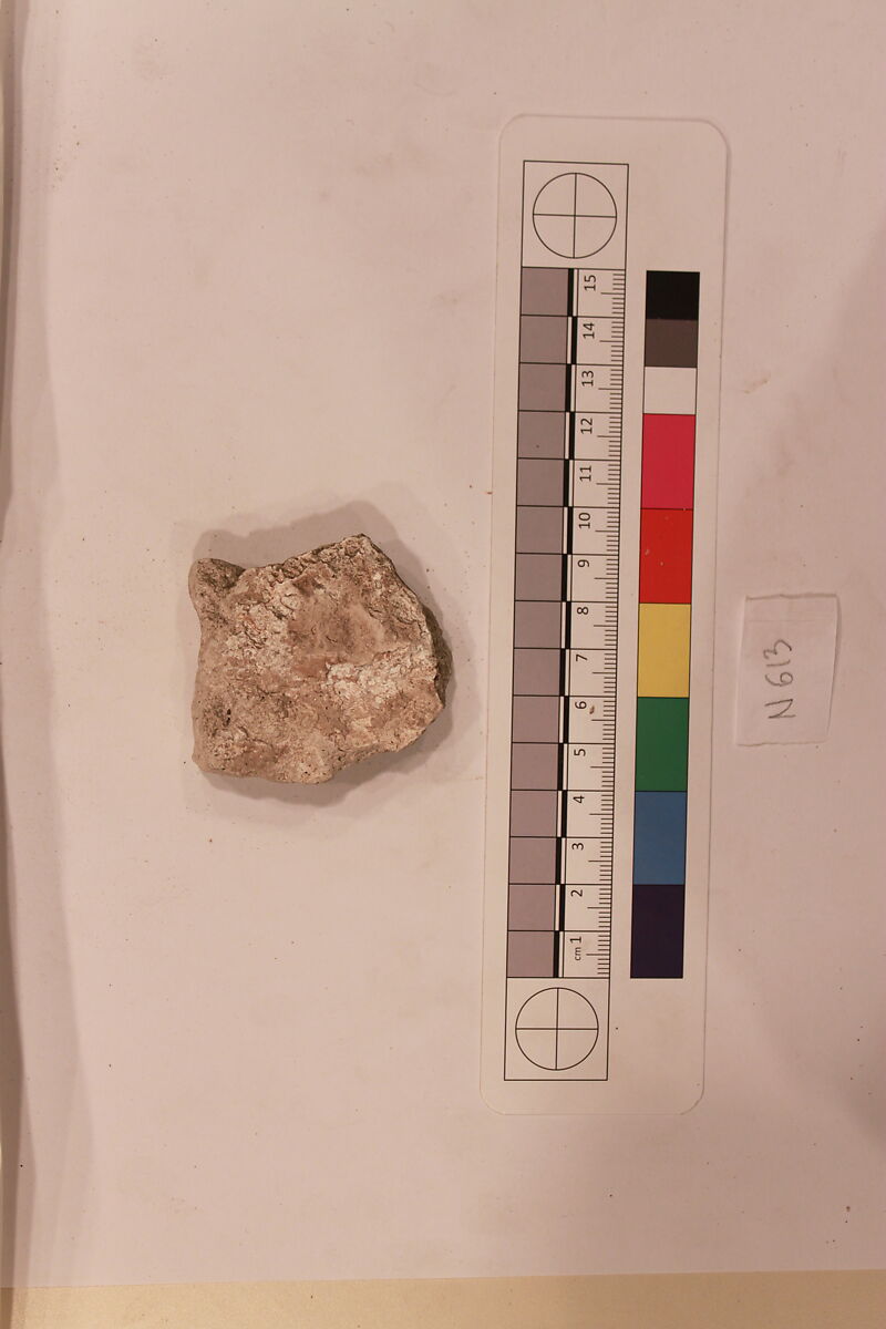 Stucco Fragment, Stucco; carved