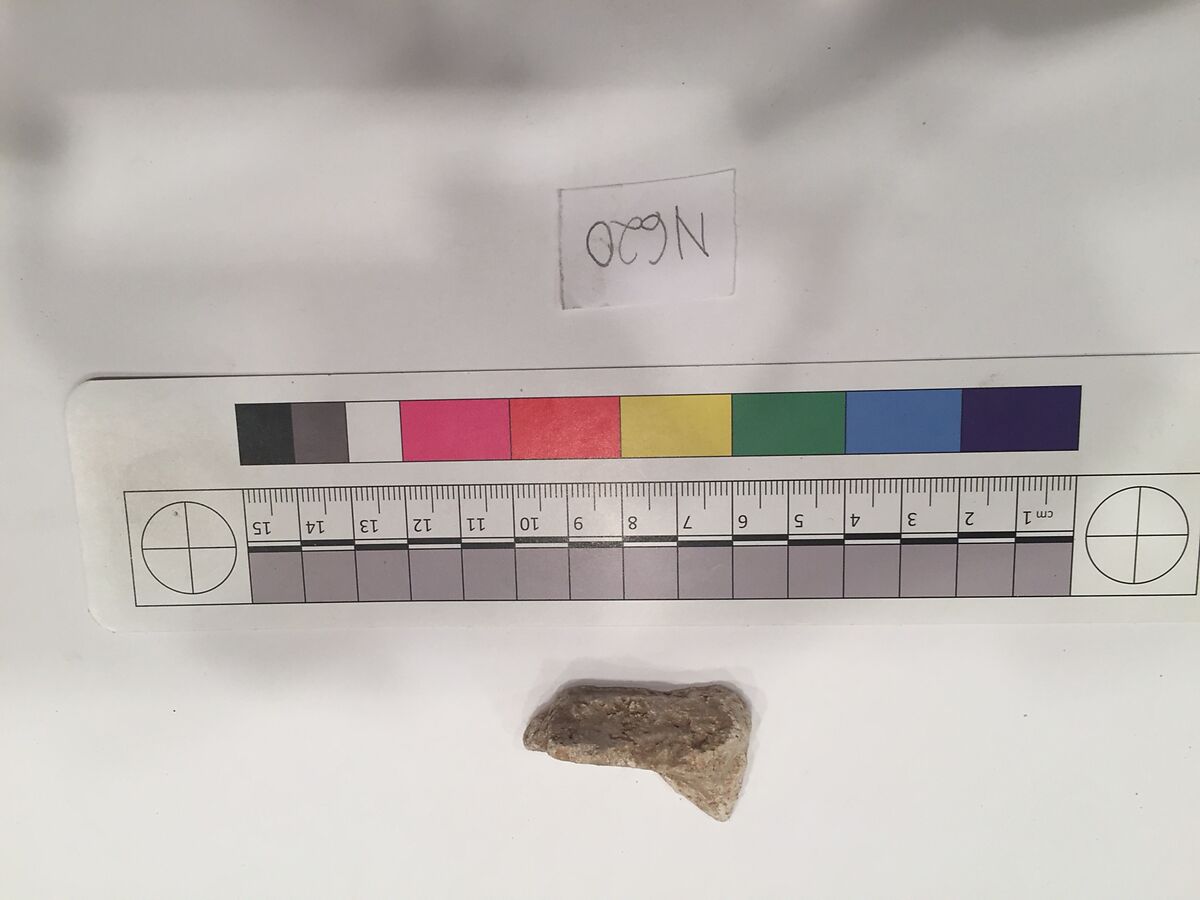 Stucco Fragment, Stucco; carved 