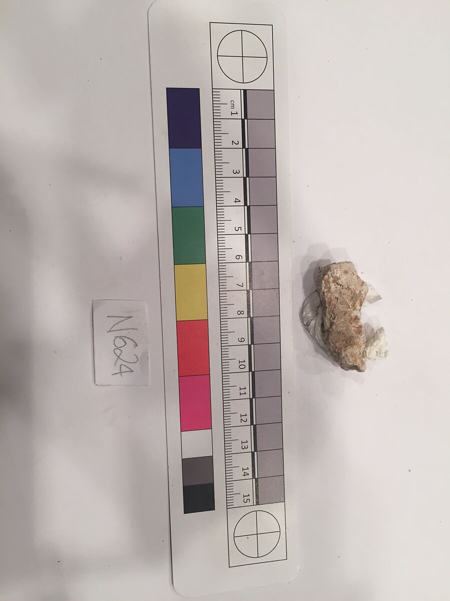 Stucco Fragment, Stucco; carved