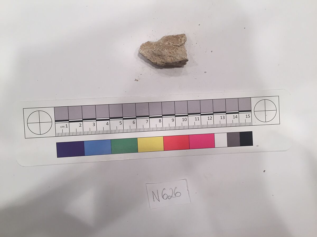 Stucco Fragment, Stucco; carved