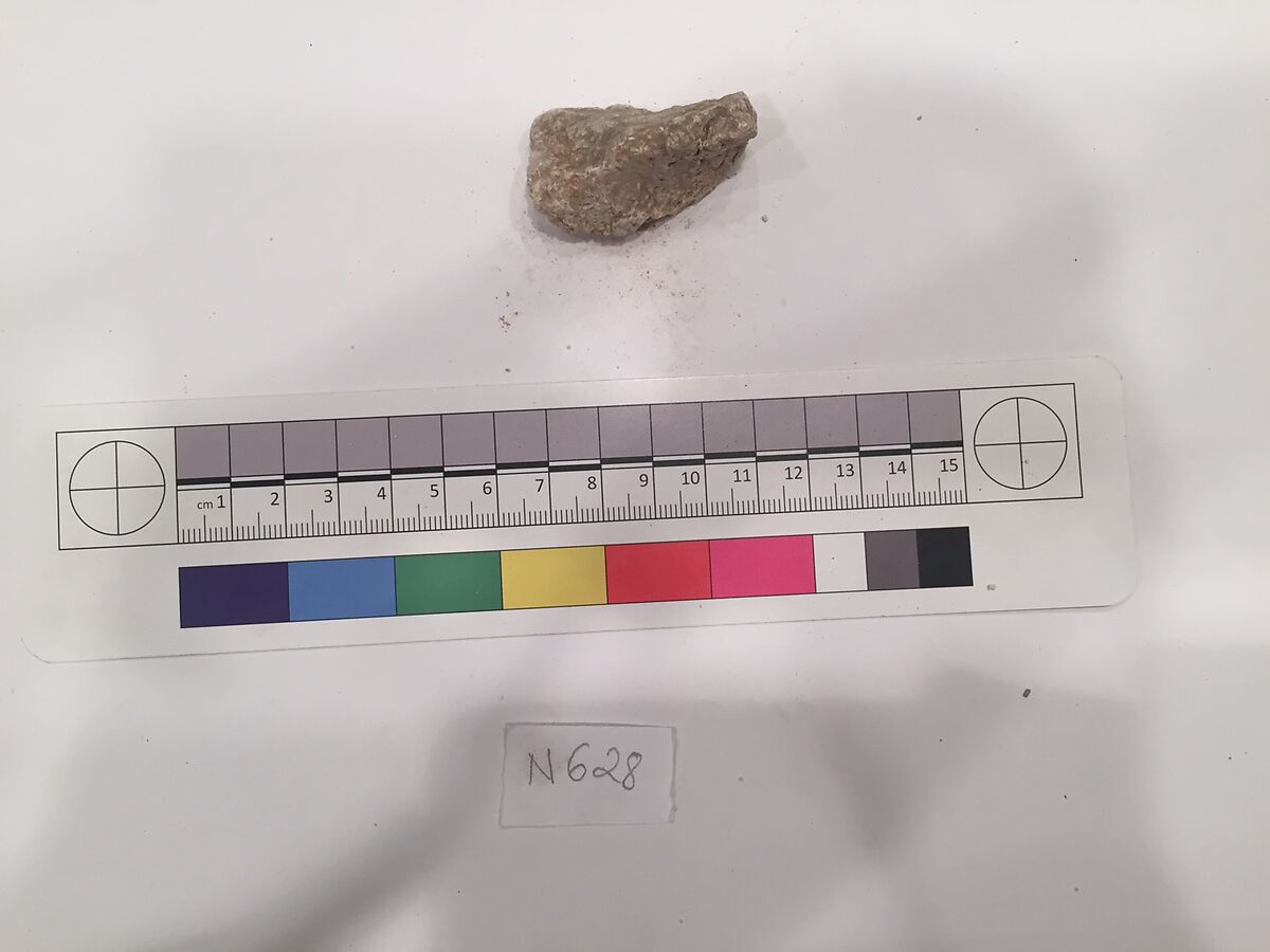 Stucco Fragment, Stucco; carved