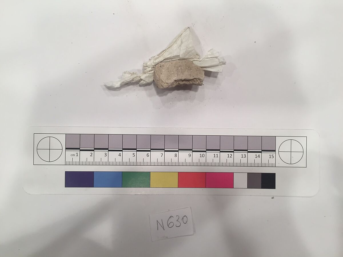 Stucco Fragment, Stucco; carved