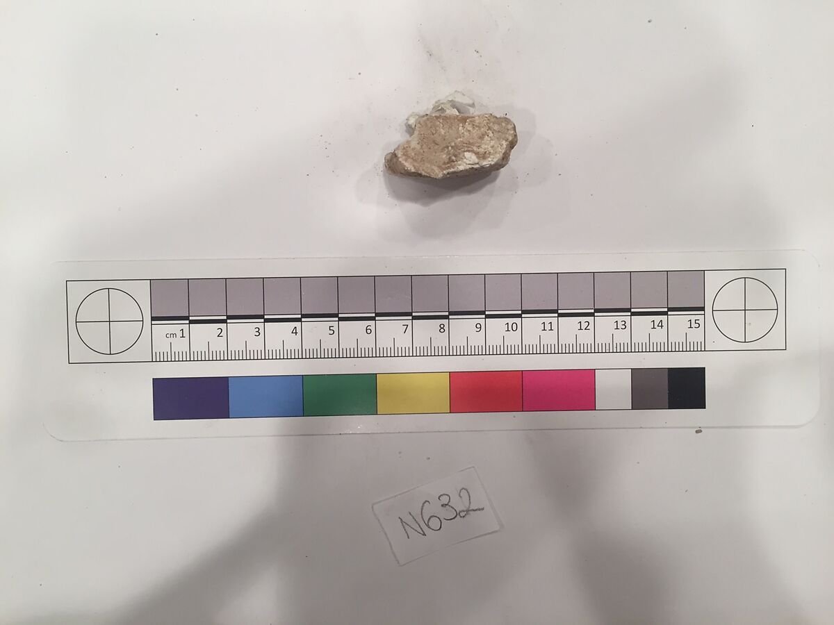 Stucco Fragment, Stucco; carved