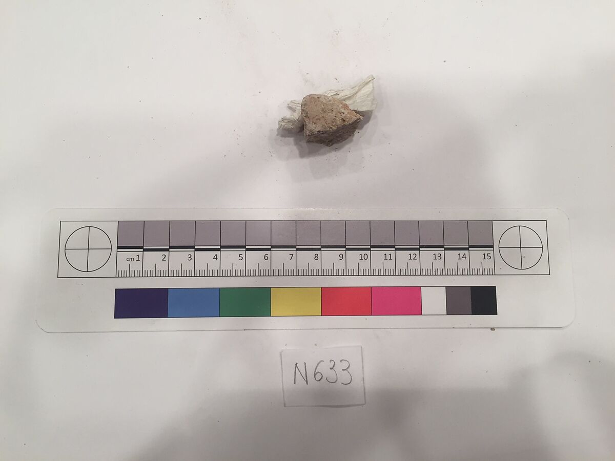 Stucco Fragment, Stucco; carved