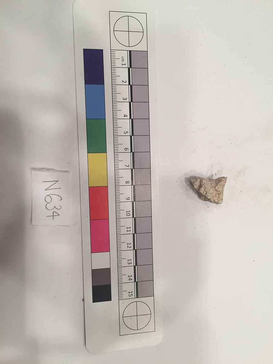 Stucco Fragment, Stucco; carved